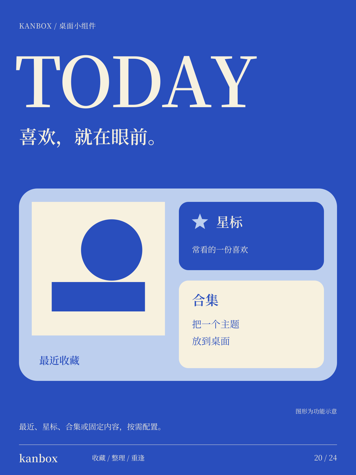 Kanbox 海报:桌面小组件